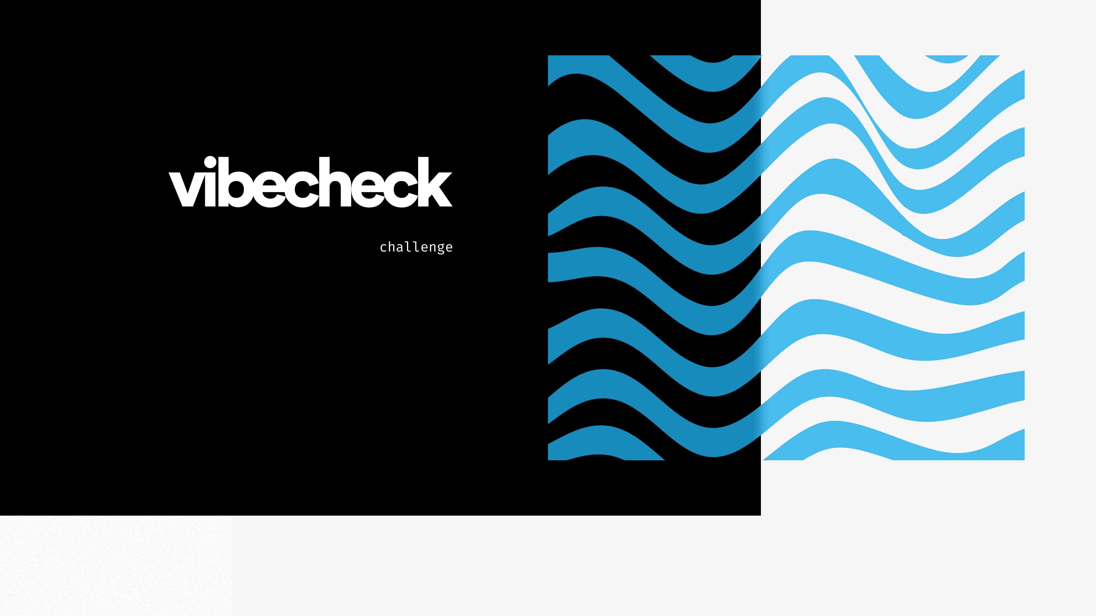 Vibecheck presentation slide 1