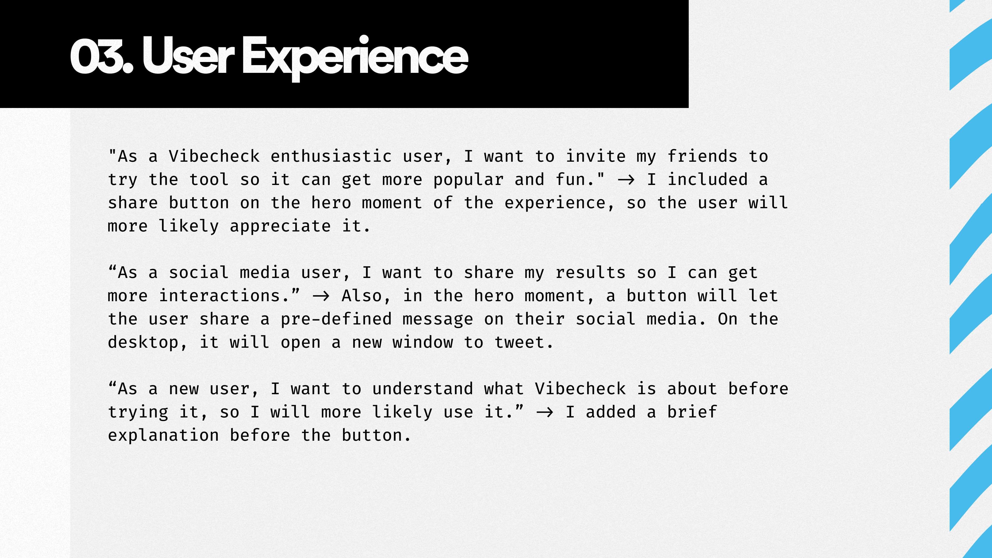 Vibecheck presentation slide 12